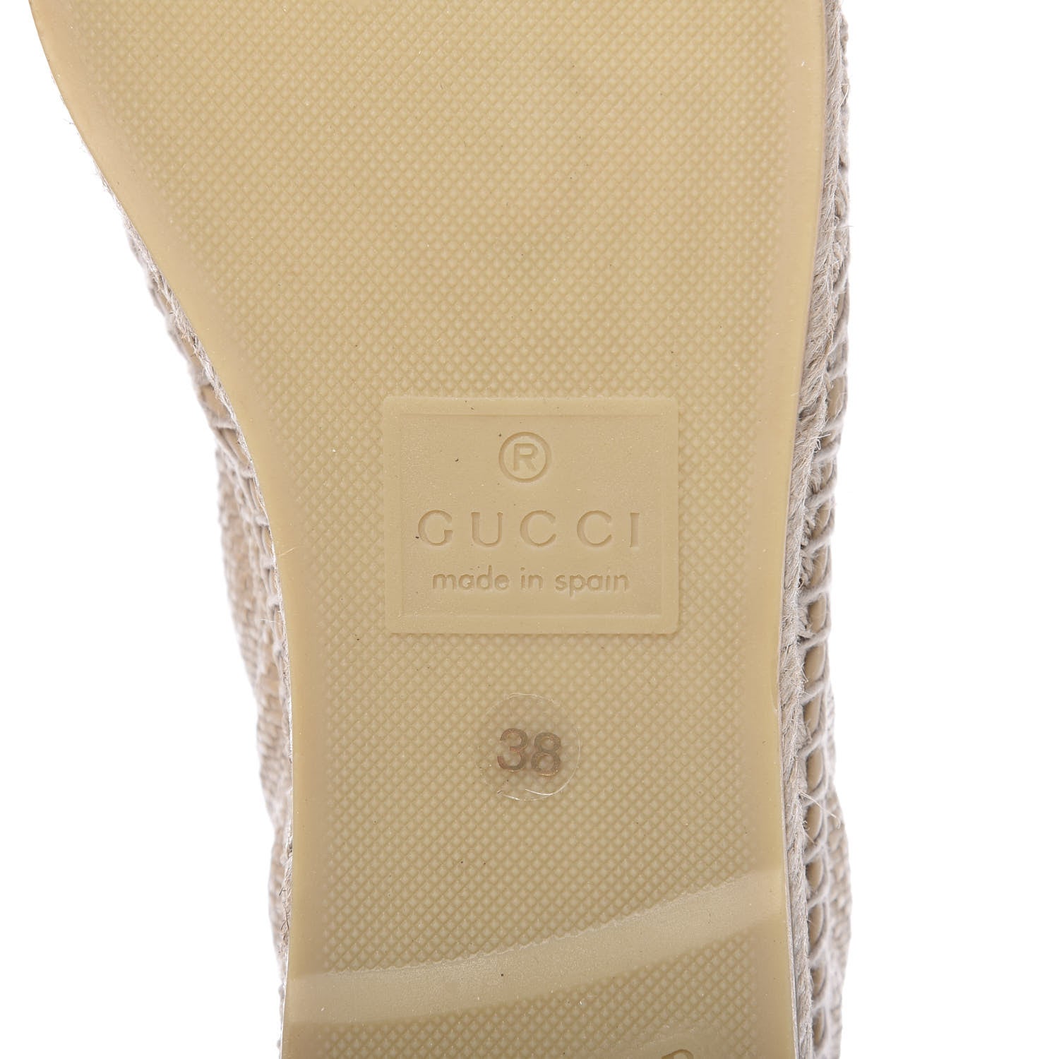 Gucci Straw Elaphe Matelasse GG Marmont Espadrilles 38 Natural Cream Brown 8 of 11