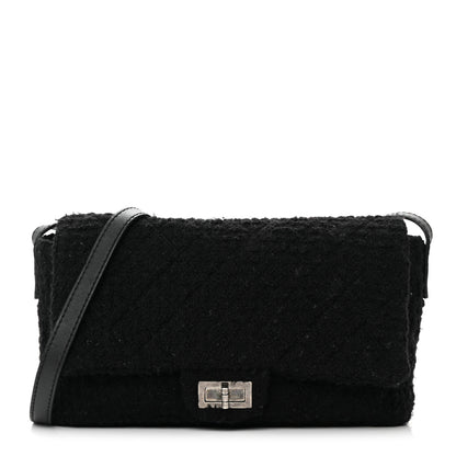 Chanel Easy Tweed Jumbo Reissue Messenger Flap Black 1 of 19