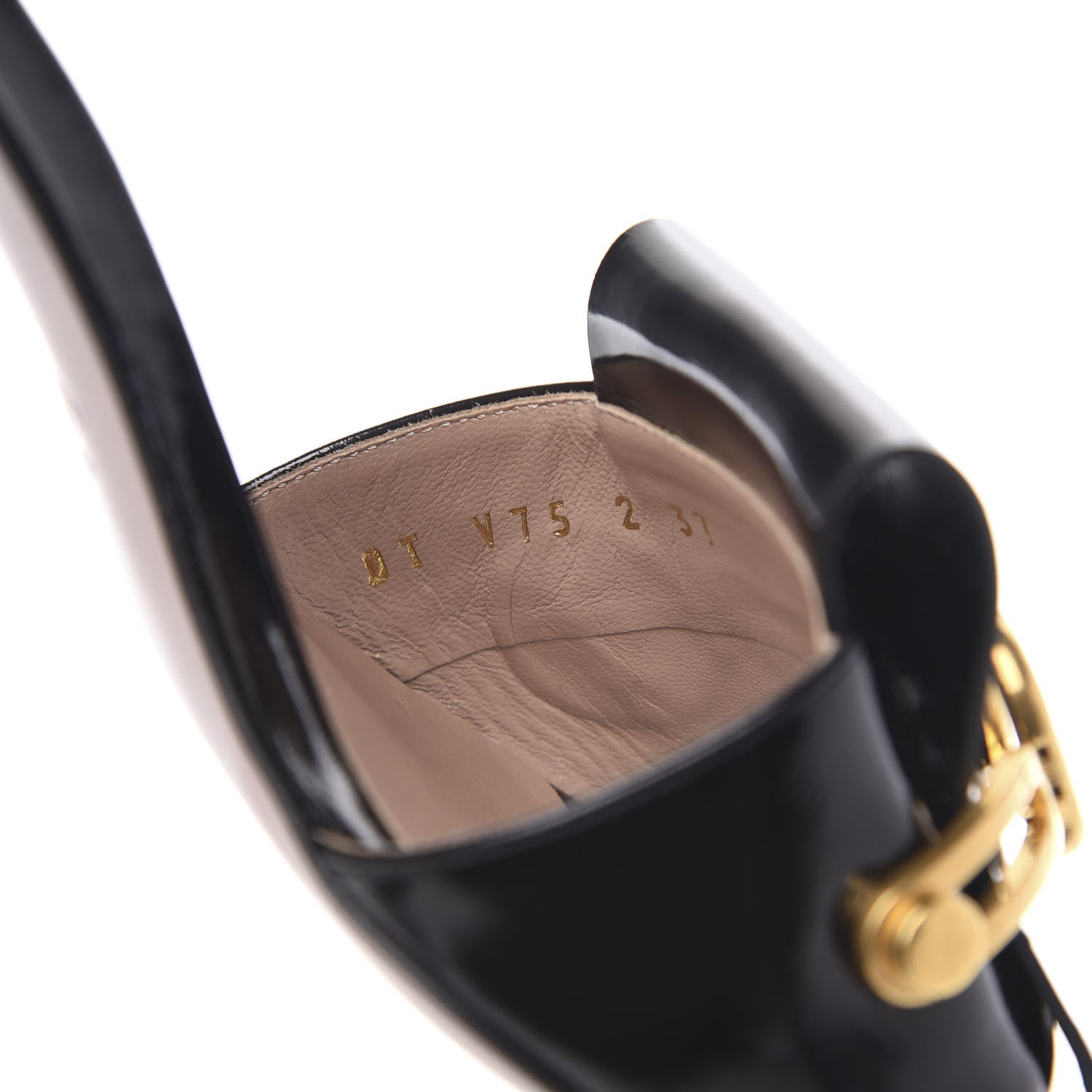Valentino Garavani Patent VLogo Slides 37 Black 8 of 8