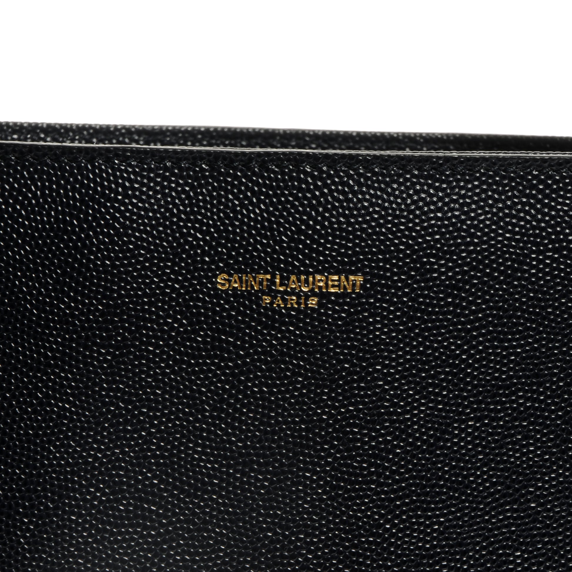 Saint Laurent Textured Grain de Poudre Leather North/South Medium Museum Tote Navy Blue 8 of 8