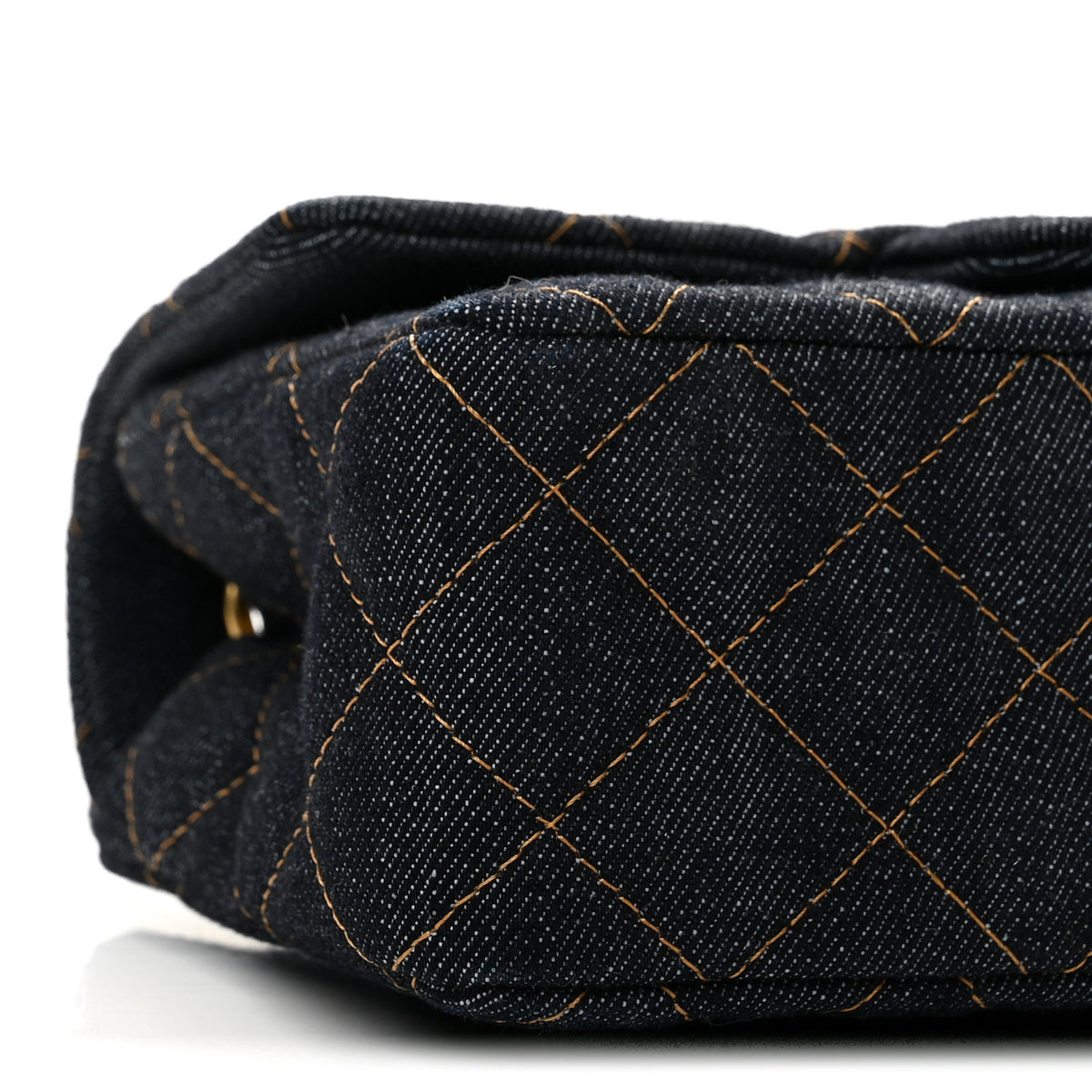 Chanel Denim Quilted Mini Rectangular Flap Dark Blue 9 of 11