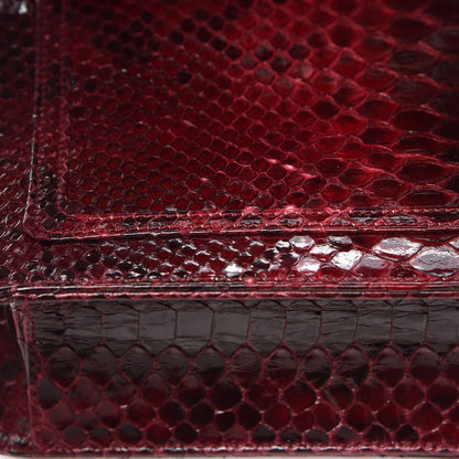 Judith Leiber Python Crystal Clutch Red 7 of 9