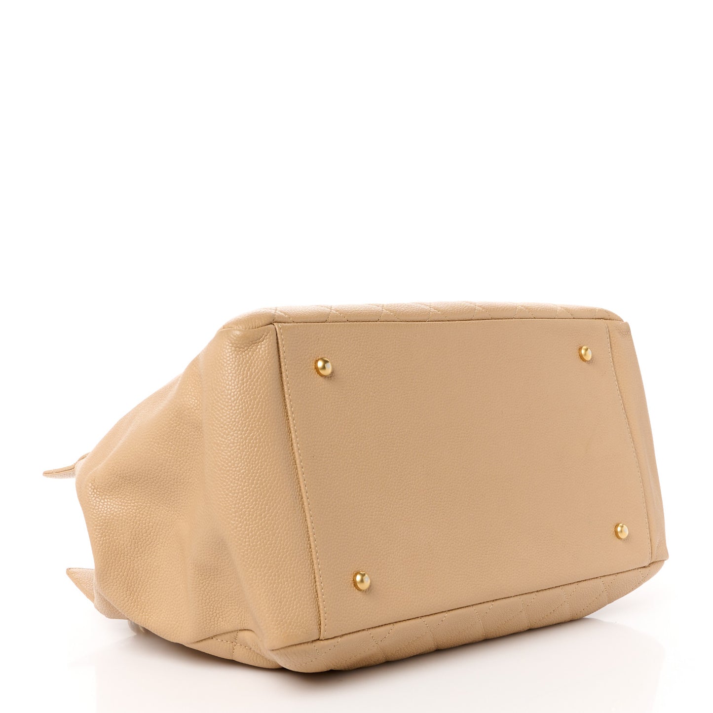 Caviar Quilted Grand Timeless Tote GTT Beige