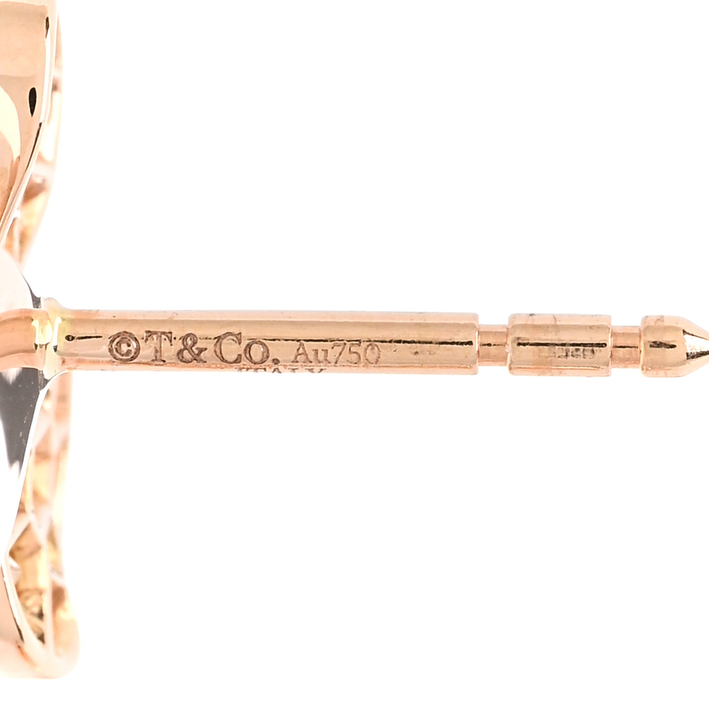 18K Rose Gold Diamond Paper Flowers Earrings