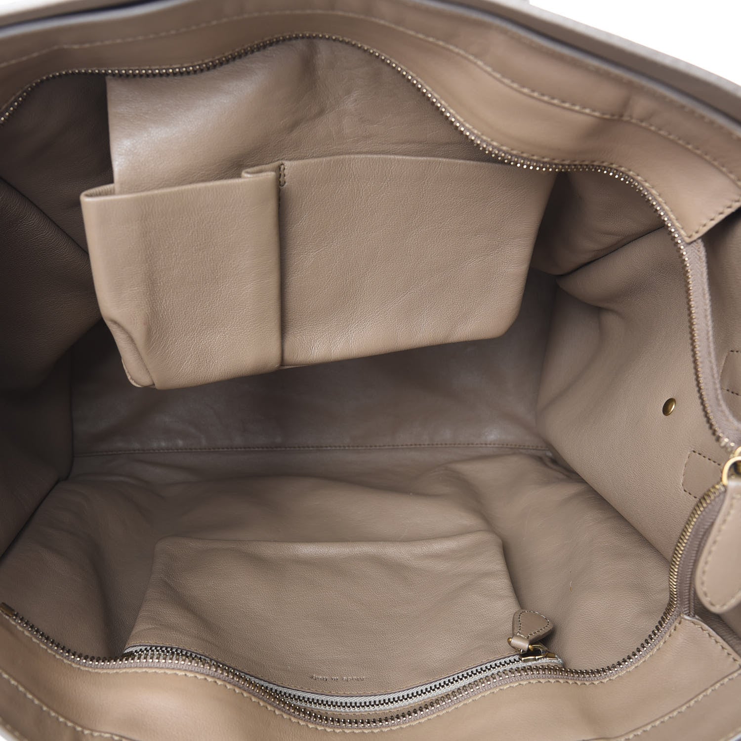 Celine Smooth Calfskin Mini Luggage Dune 5 of 12
