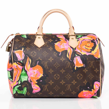 Louis Vuitton Monogram Roses Speedy 30 3 of 9