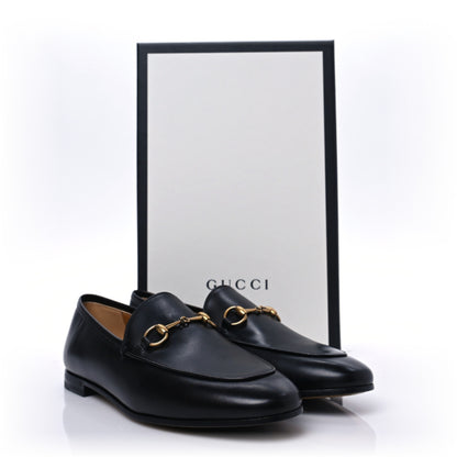 Gucci Calfskin Womens Jordaan Loafers 38 Black 9 of 9