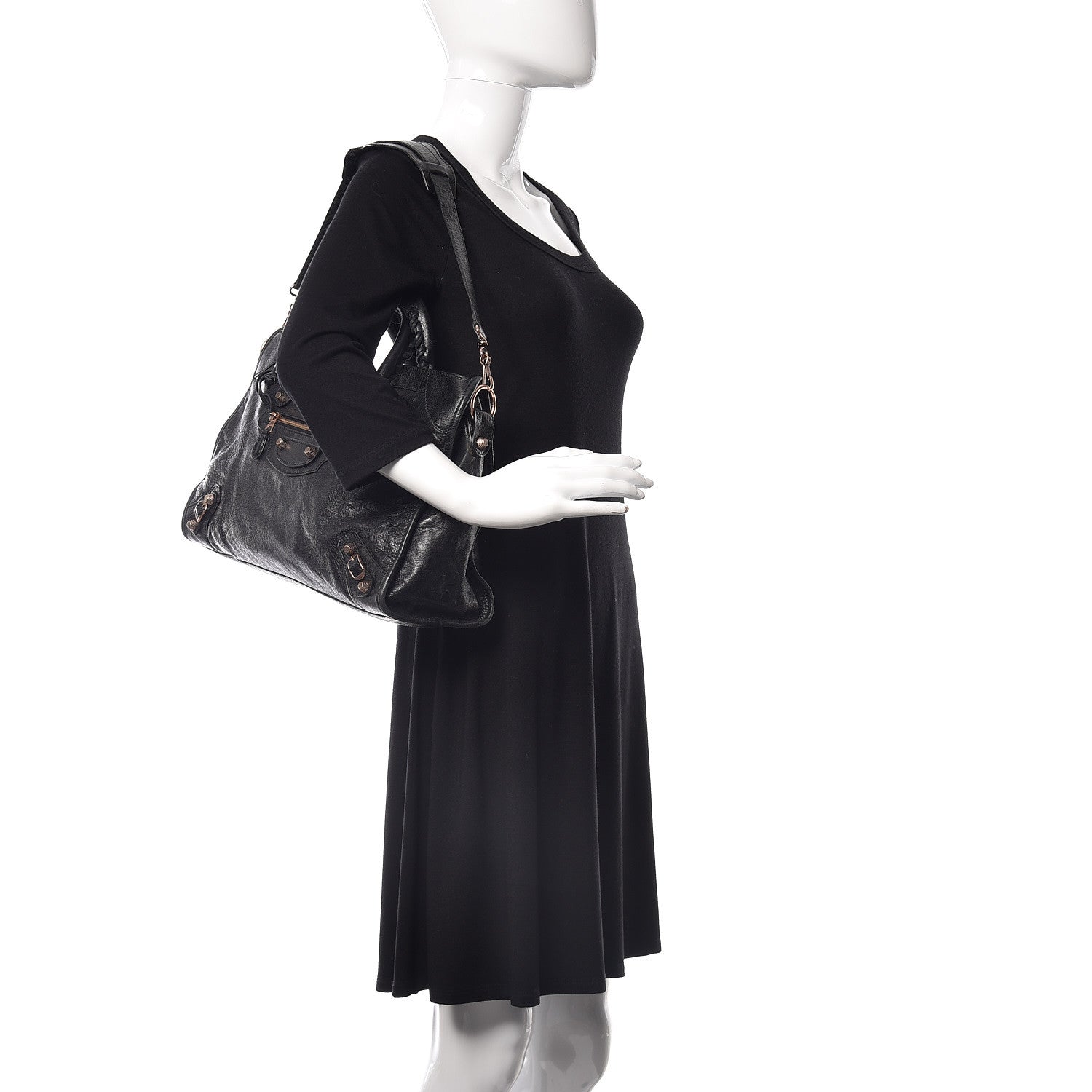 Balenciaga Agneau Giant 12 Rose Gold Hardware City Black 2 of 9