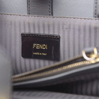 Fendi Vitello Elite Petite 2Jours Tote Grigio Grigio Chiaro 6 of 16