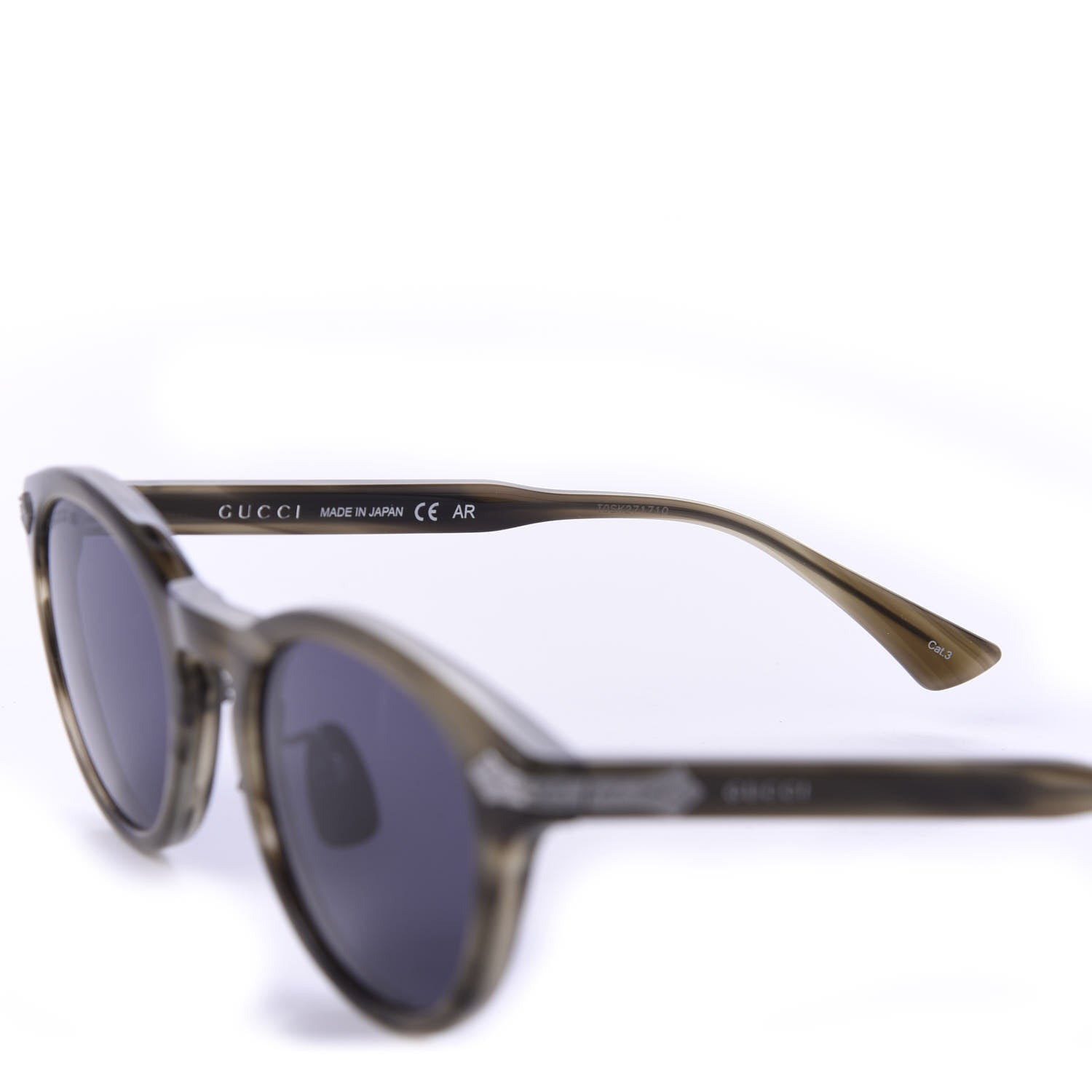 Gucci Acetate Round Metal Sunglasses GG0071S 5 of 8