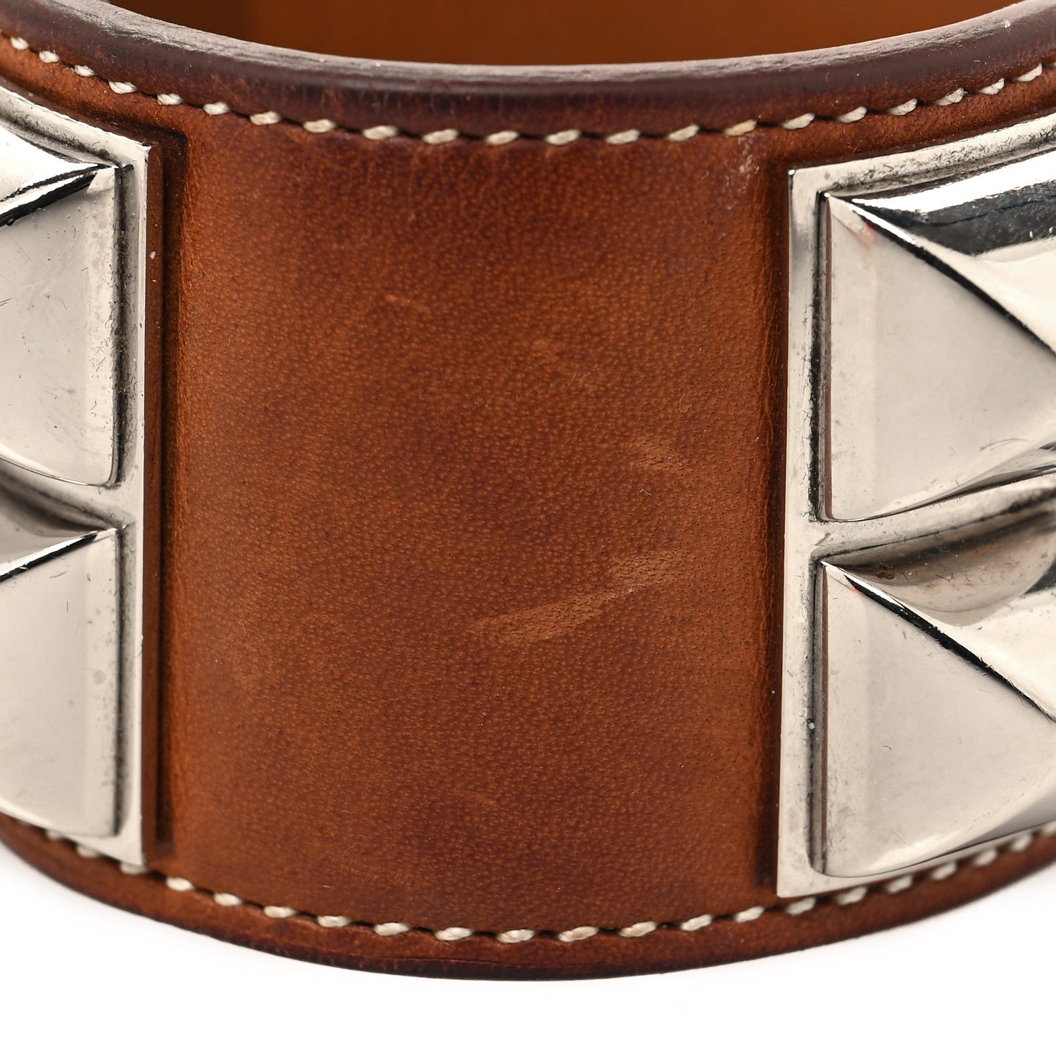 Hermes Barenia Collier De Chien CDC Bracelet S Fauve 6 of 6