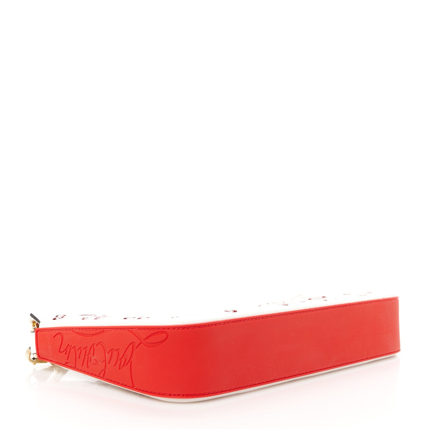 Calfskin Loubila Loubinthesky Chain Clutch Leche