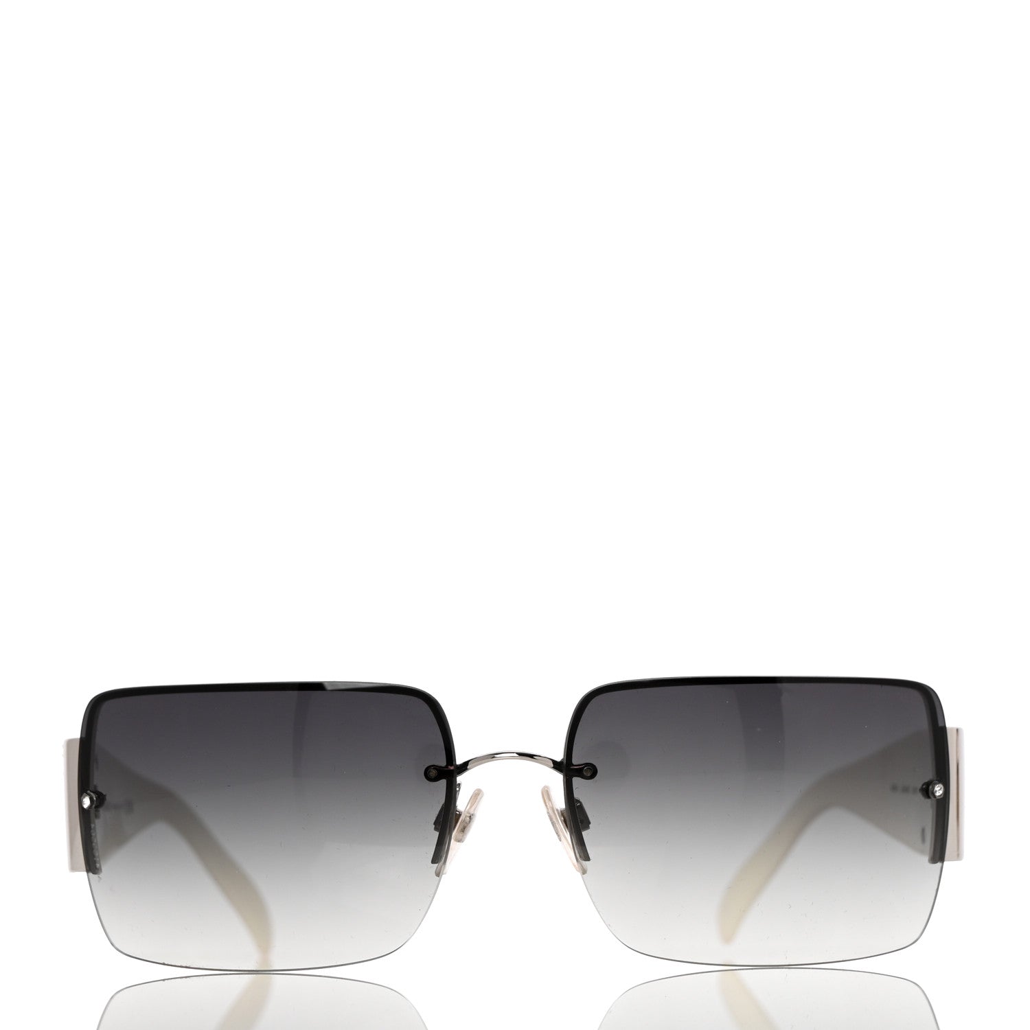 Chanel Crystal CC Sunglasses 4095-B White 2 of 9