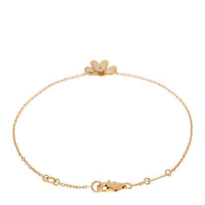 Van Cleef & Arpels 18K Yellow Gold Diamond Mini Frivole Bracelet 2 of 5