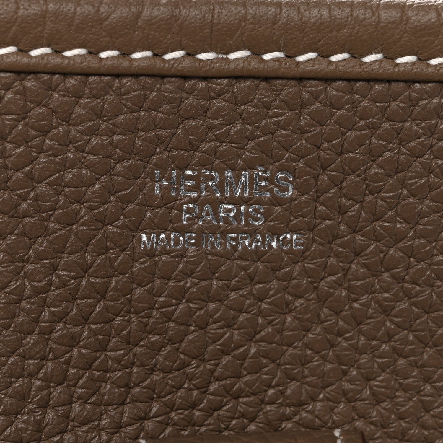 Hermes Taurillon Clemence Evelyne III PM Etoupe 6 of 11