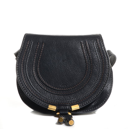 Chloe Calfskin Mini Marcie Round Crossbody Bag Black 1 of 6
