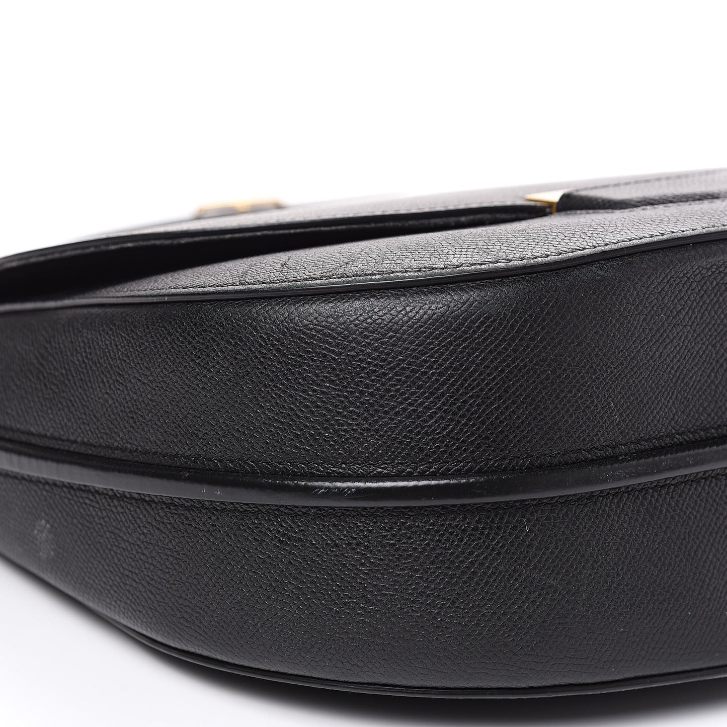 Grained Calfskin Medium Trotteur Black