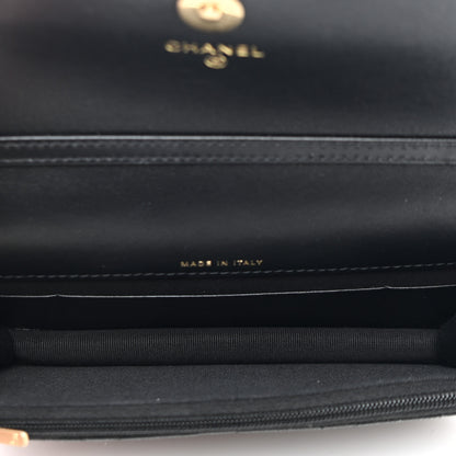 Chanel Caviar Quilted Flap Phone Holder With Chain Black 5 of 12