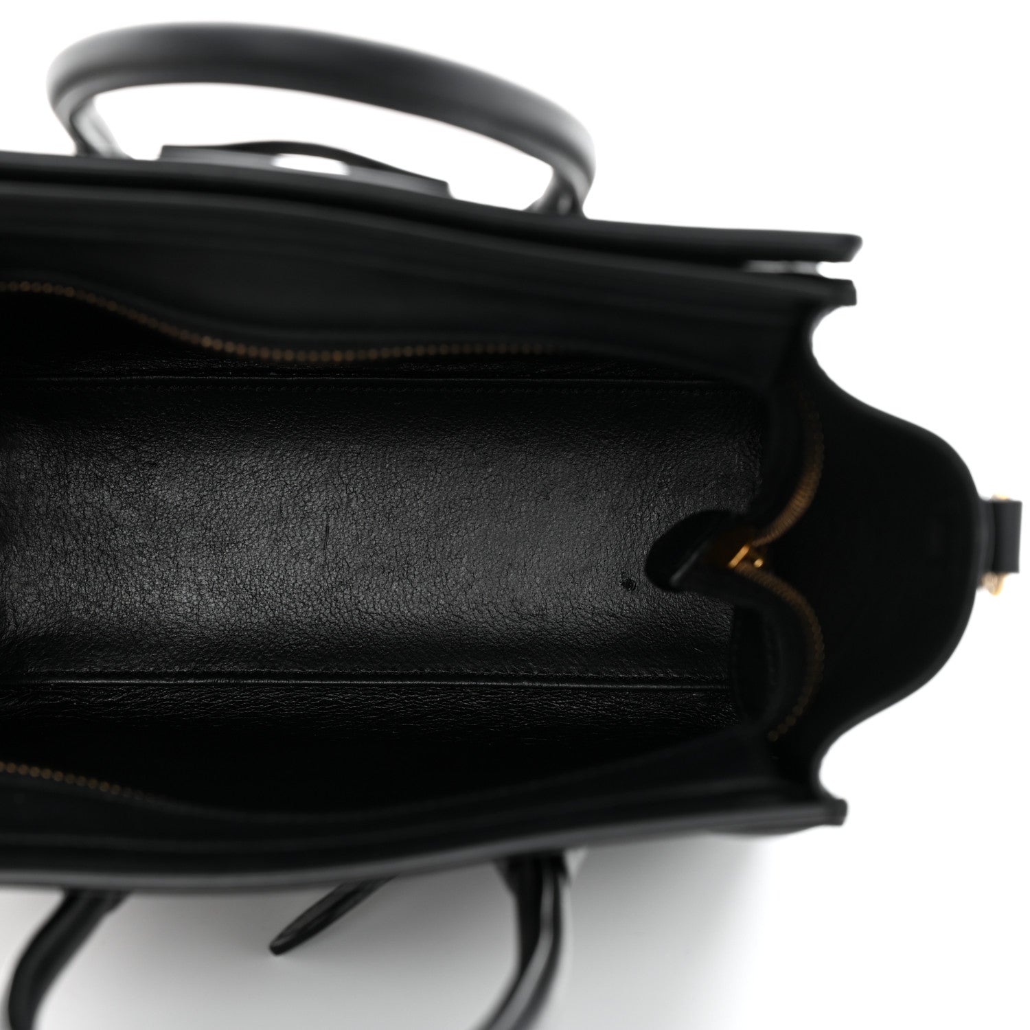 Celine Smooth Calfskin Nano Luggage Black 5 of 11
