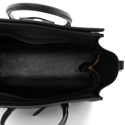 Celine Smooth Calfskin Nano Luggage Black 5 of 11