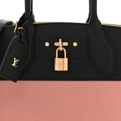 Louis Vuitton Calfskin City Steamer MM Magnolia Black 7 of 9