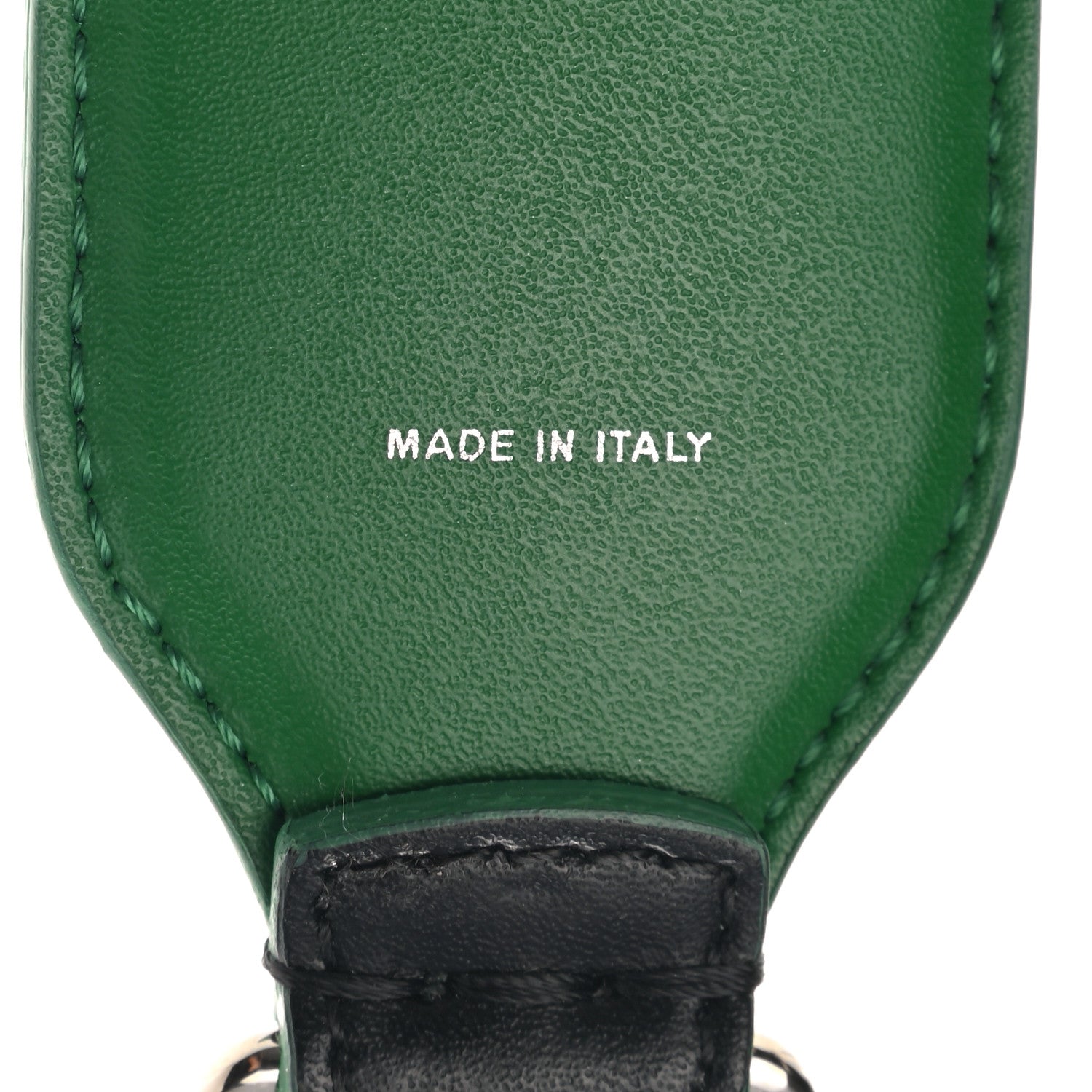 Fendi Vitello T Studded Strap You Black Green 4 of 4