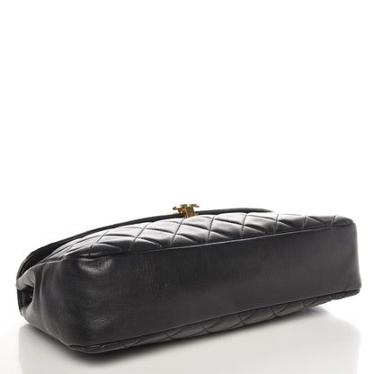 Chanel Lambskin Quilted Jumbo Single Flap Black 4 of 7
