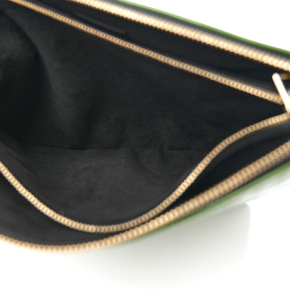 Louis Vuitton Patent Embossed Monogram Coussin PM Green Black 6 of 14