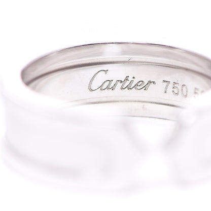 Cartier 18K White Gold 6.5mm Logo De Ring 50 5.25 3 of 6