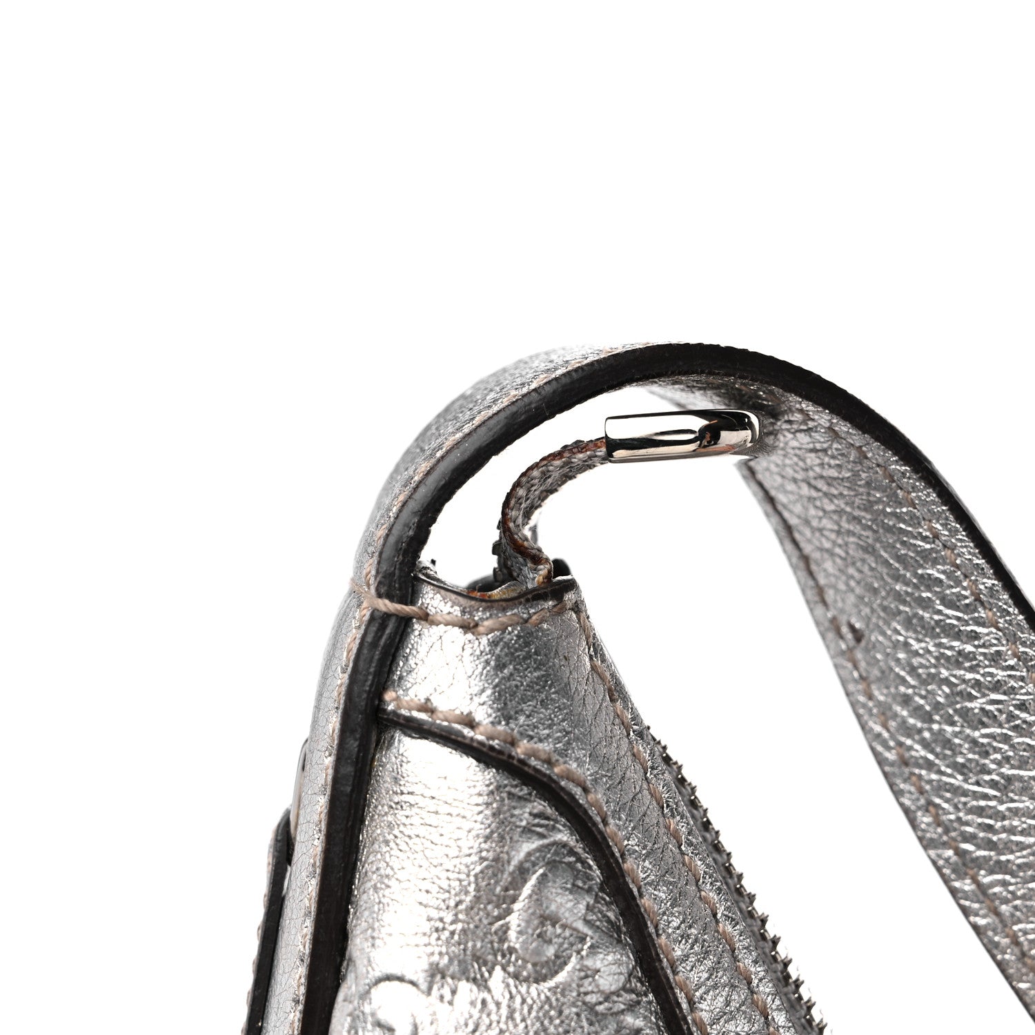 Gucci Metallic Guccissima Large Princy Hobo Silver 14 of 15