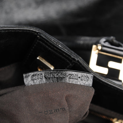 Fendi Vitello Acqua Large Twins Tote Black 7 of 8