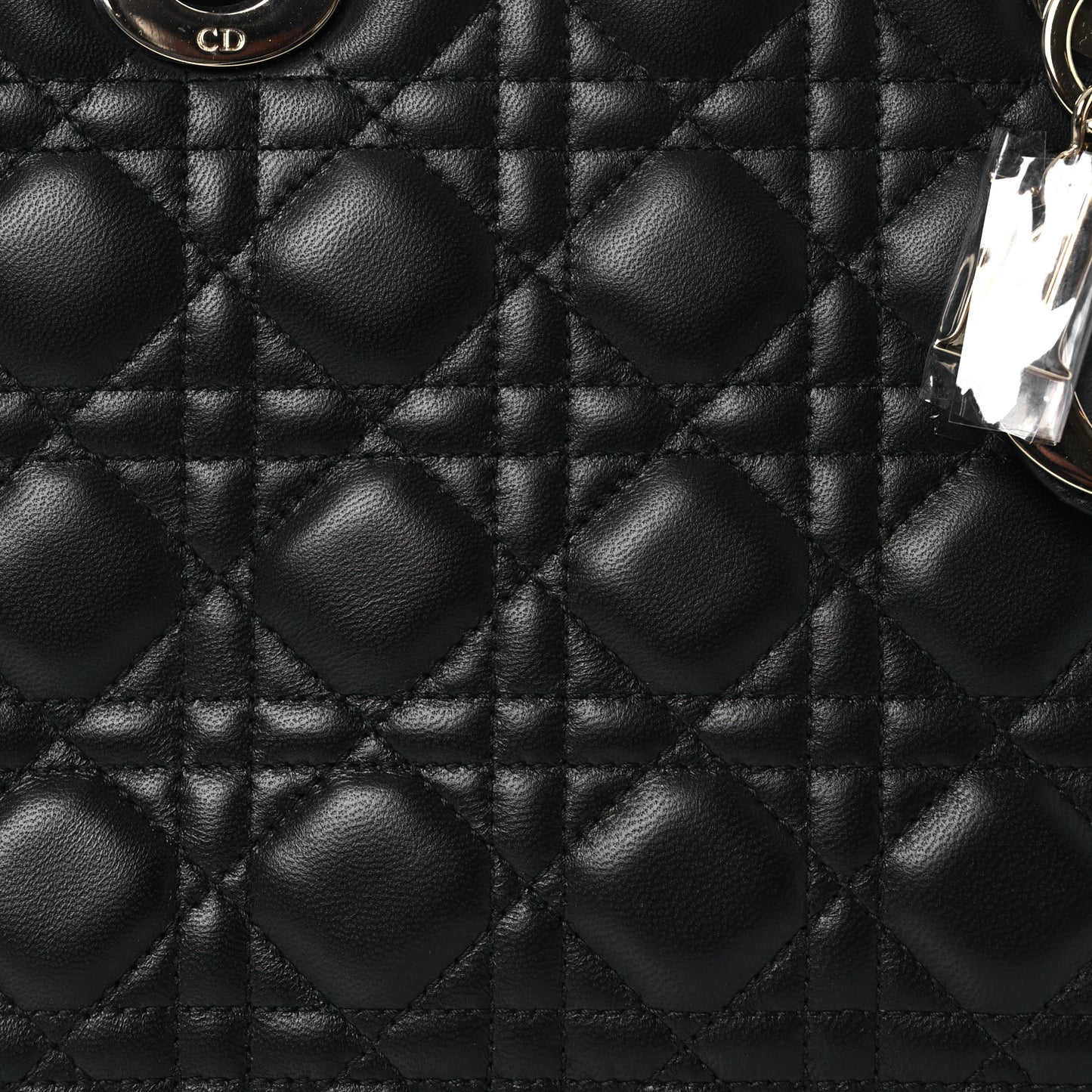 Lambskin Cannage Medium Lady Dior Black