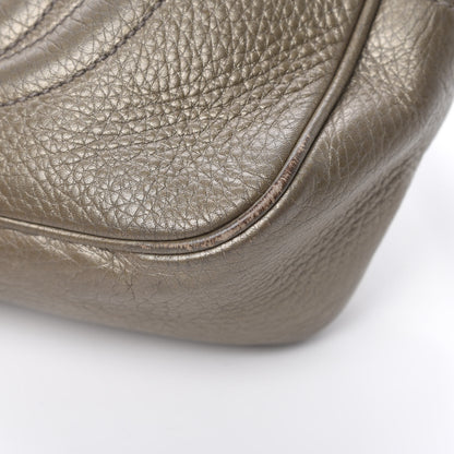 Gucci Metallic Pebbled Calfskin Small Soho Disco Bag Golden Beige 10 of 23