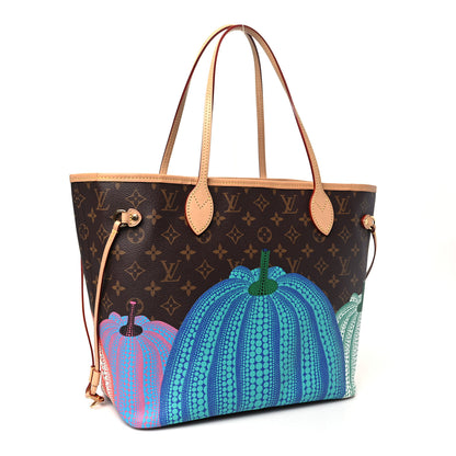 Louis Vuitton LV X YK Monogram Kusama Pumpkin Neverfull MM 4 of 12