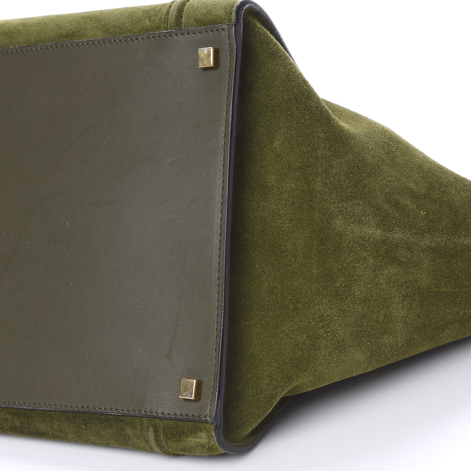 Celine Suede Medium Phantom Luggage Olive 15 of 15