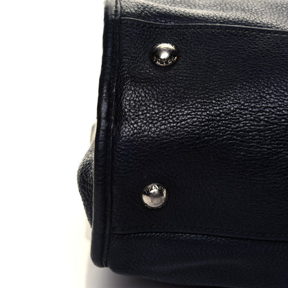 Prada Vitello Daino Top Handle Tote Black 27 of 39