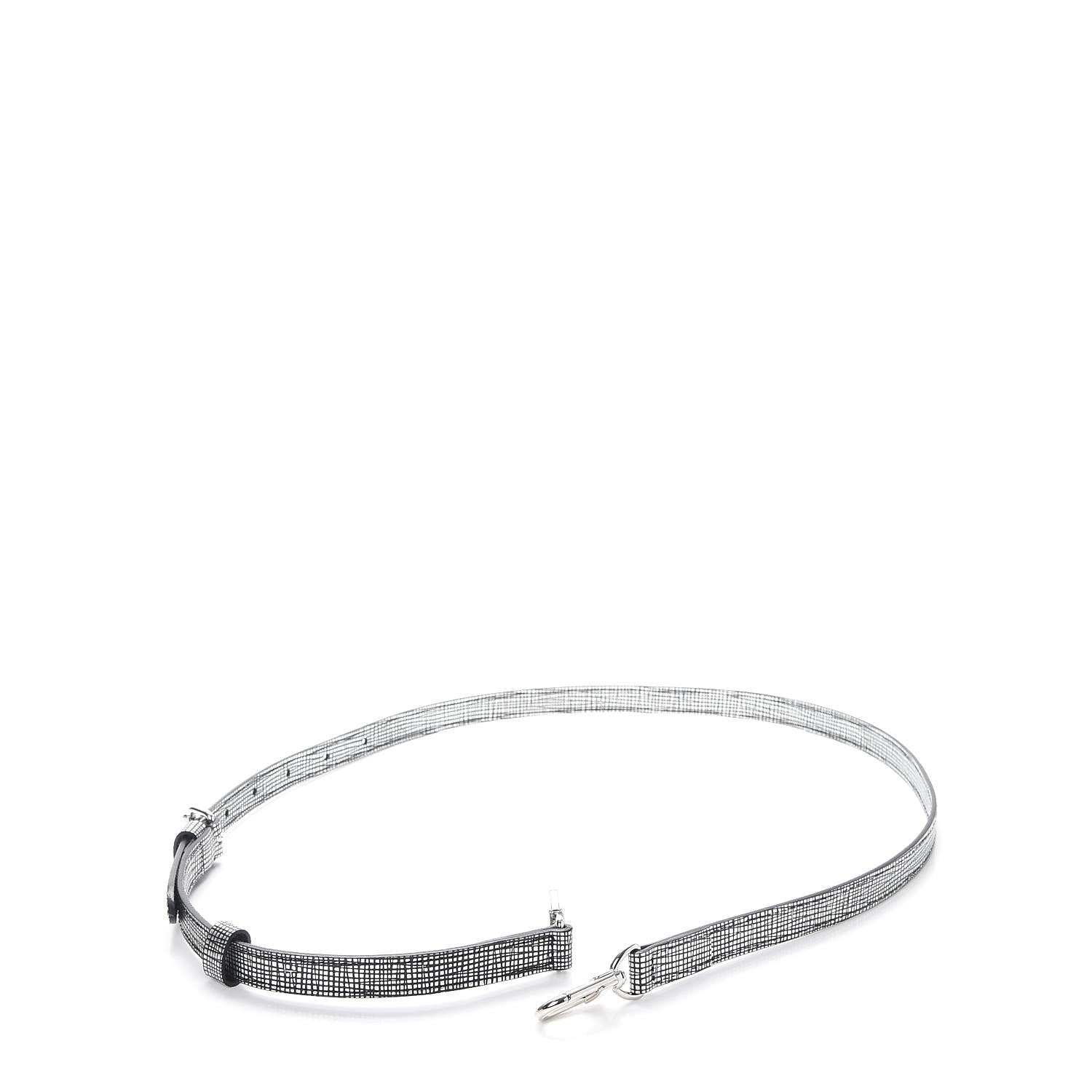Louis Vuitton Metallic Epi Petit Malle Adjustable Shoulder Strap Black Silver 4 of 4