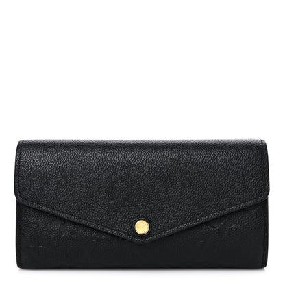 Louis Vuitton Empreinte Sarah Wallet NM Black 1 of 9
