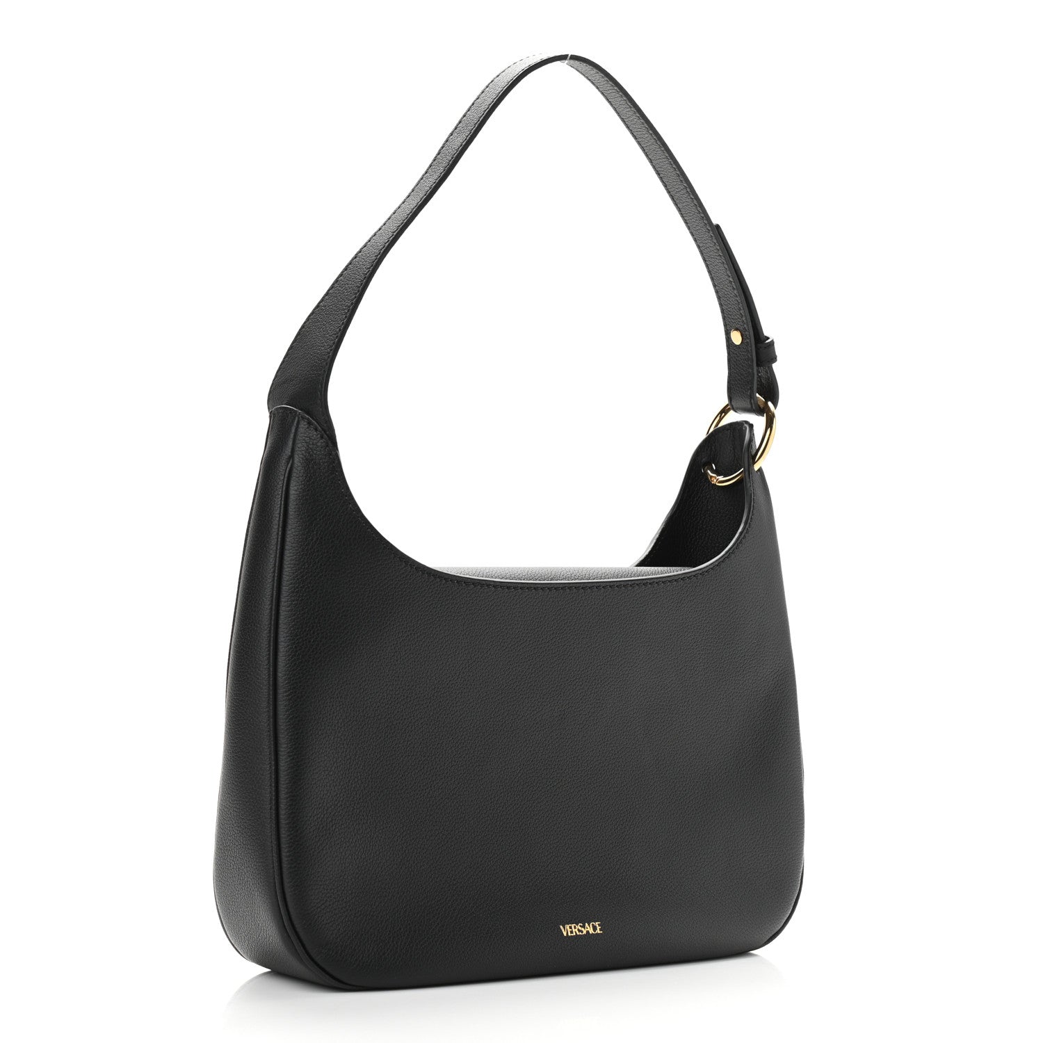 Versace Calfskin La Medusa Hobo Black 3 of 9