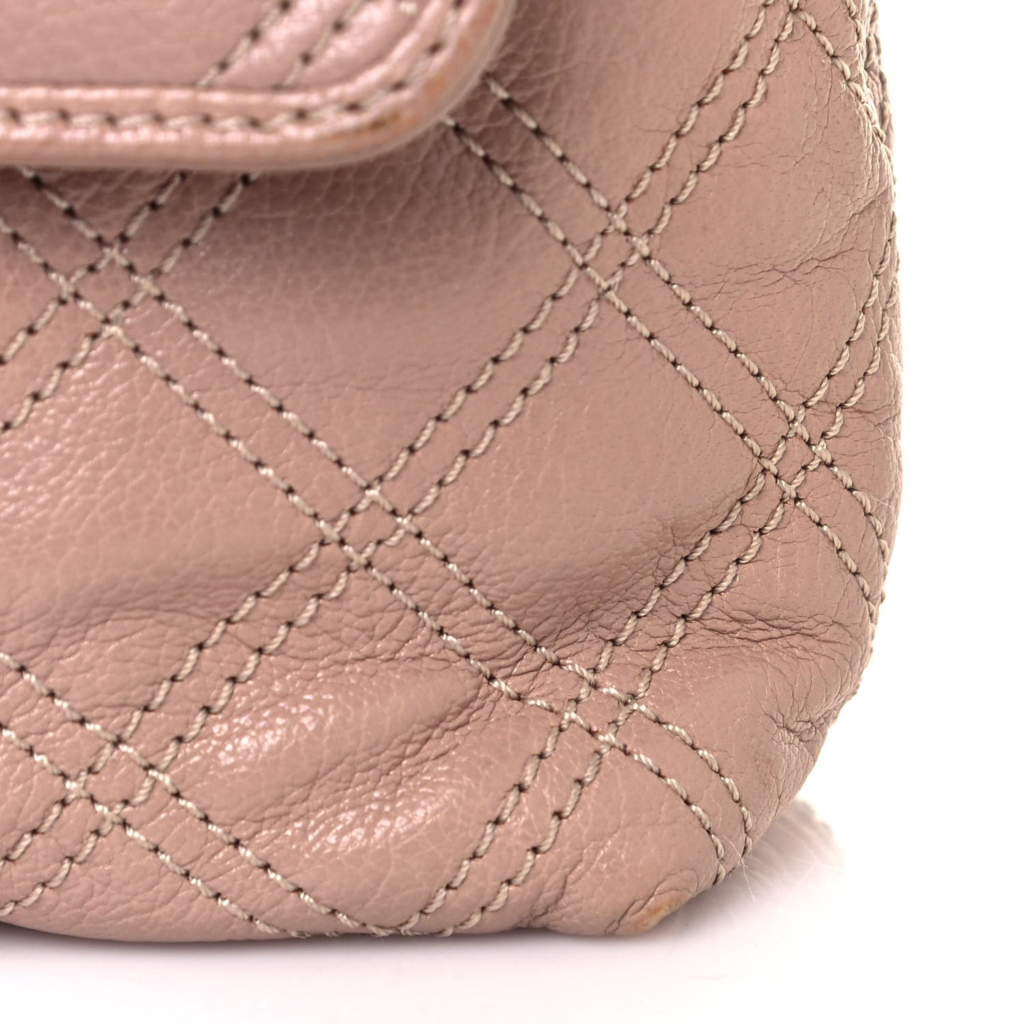 Lacquered Lambskin Baroque The Large Single Flap Blush