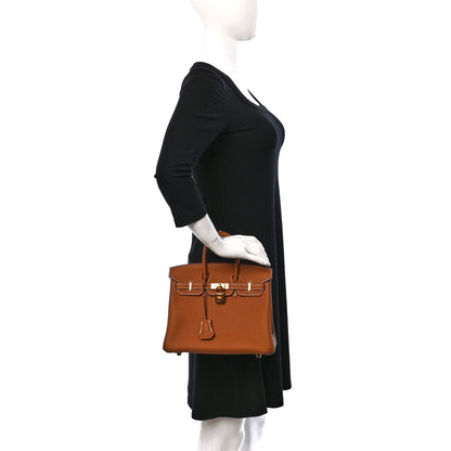 Hermes Togo Birkin 25 Gold 2 of 10