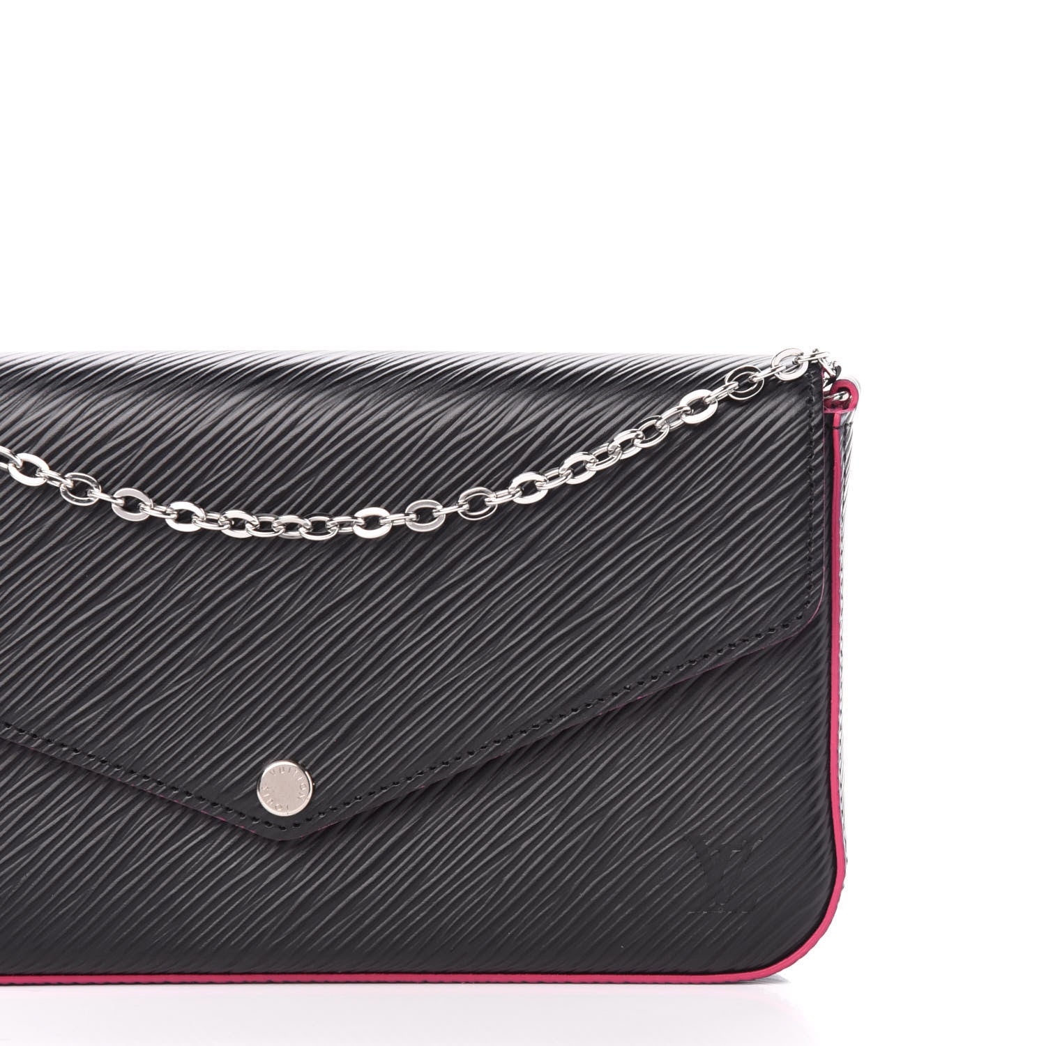 Louis Vuitton Epi Pochette Felicie Black Hot Pink 14 of 15