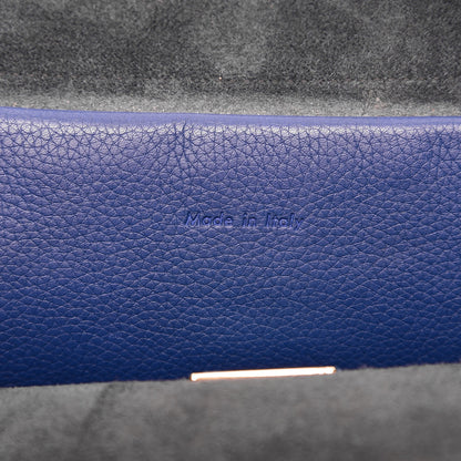 Celine Drummed Calfskin Small Belt Bag Indigo 6 of 9