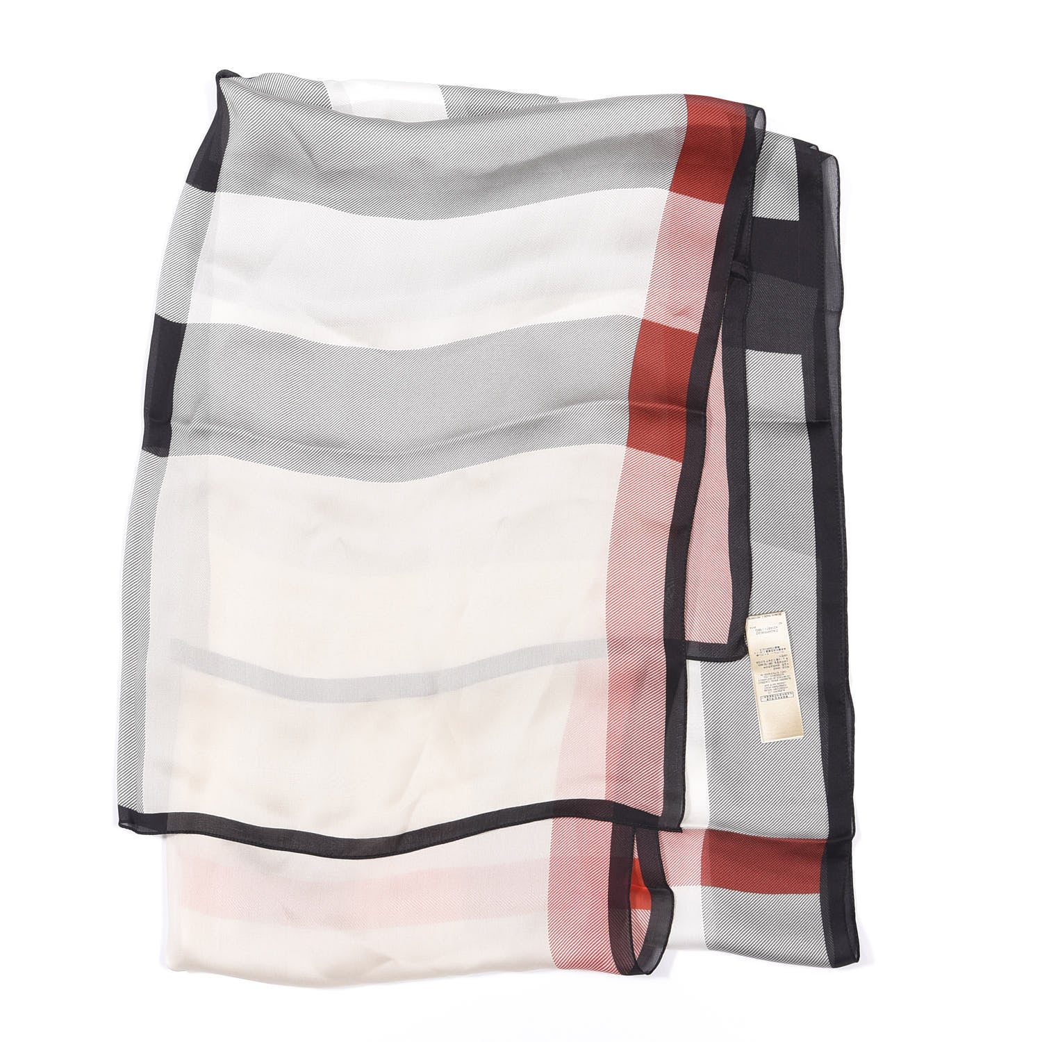 Burberry Silk Giant Heritage Scarf Stone 2 of 4
