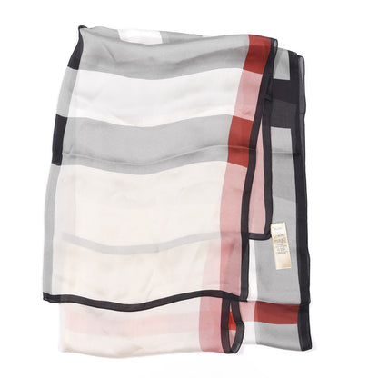 Burberry Silk Giant Heritage Scarf Stone 2 of 4