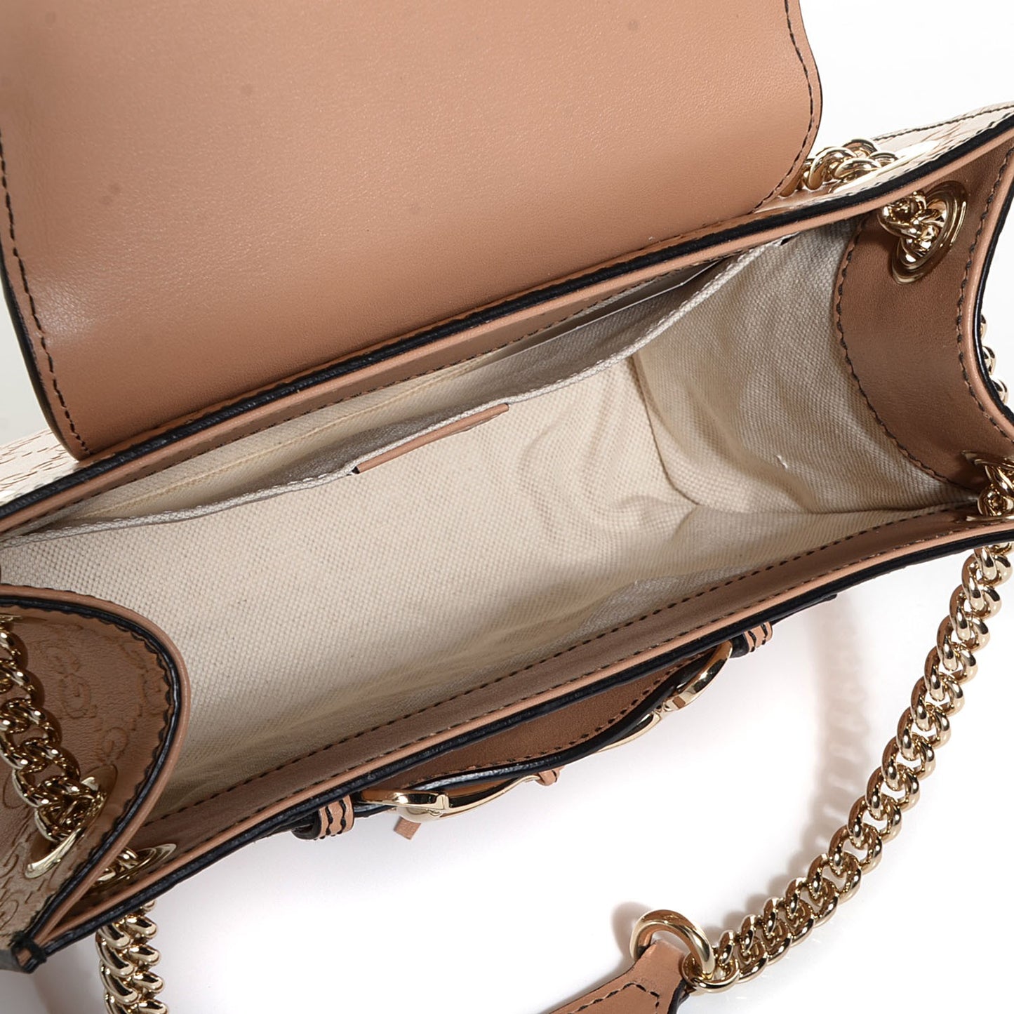 Guccissima Small Emily Chain Shoulder Bag Camelia