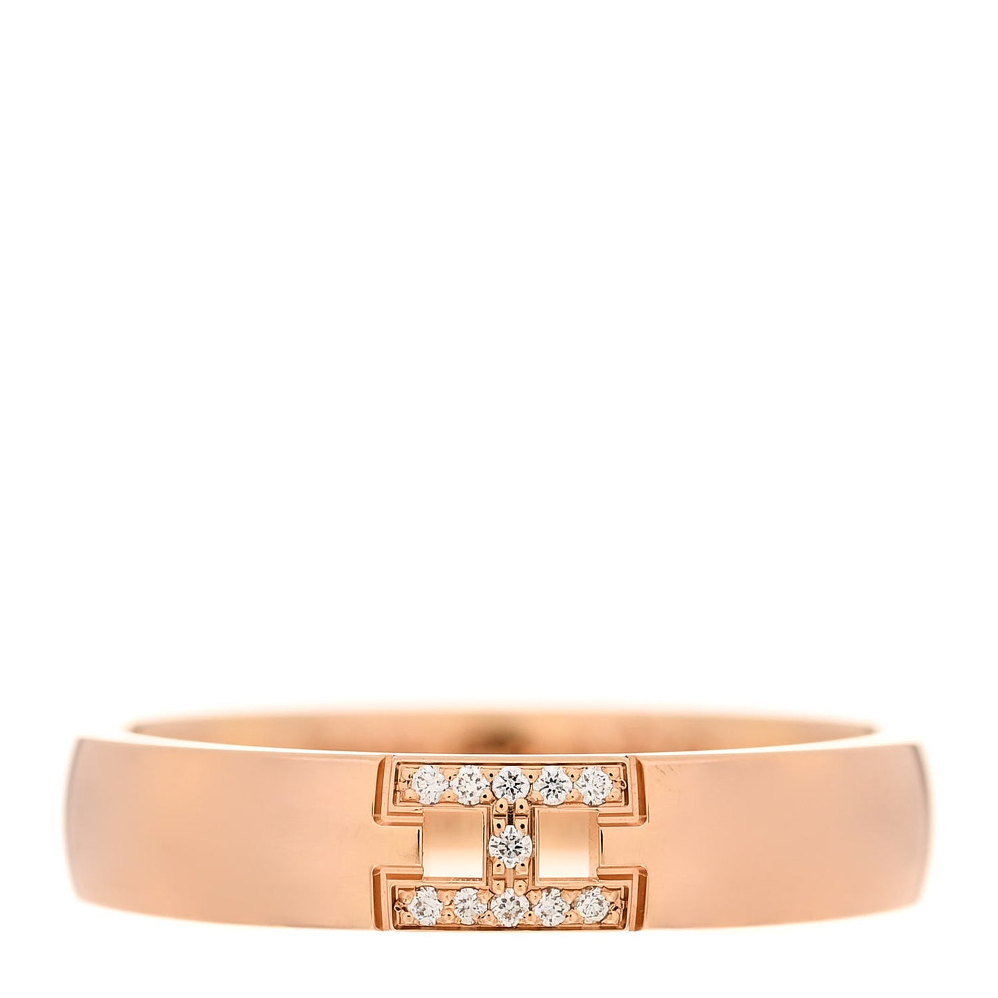 18K Rose Gold Diamond Ever Herakles Wedding Band Ring 49 4.75