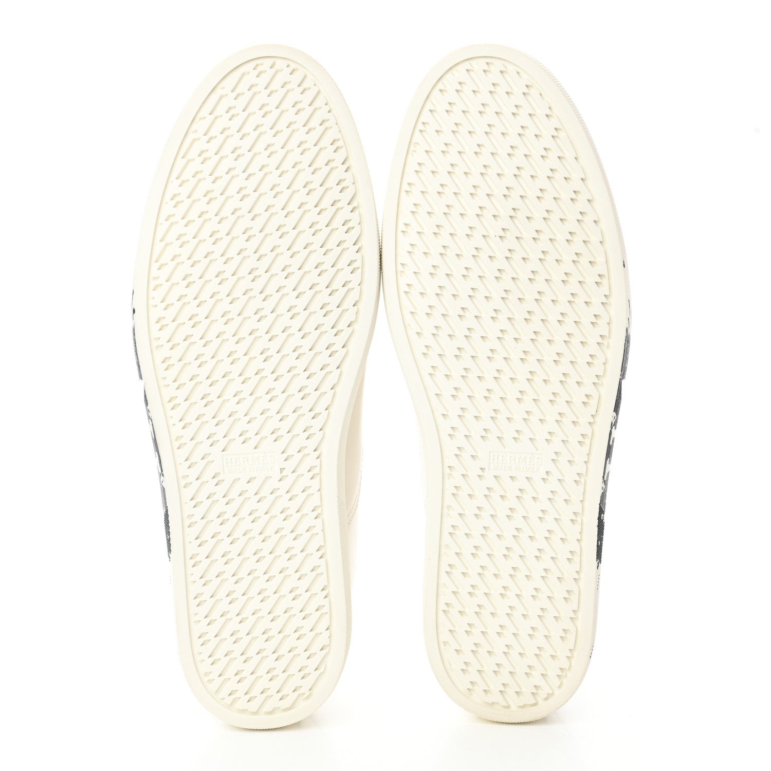 Hermes Swift Peinture Fraiche Mens Quicker Sneakers 42 White Black 6 of 10