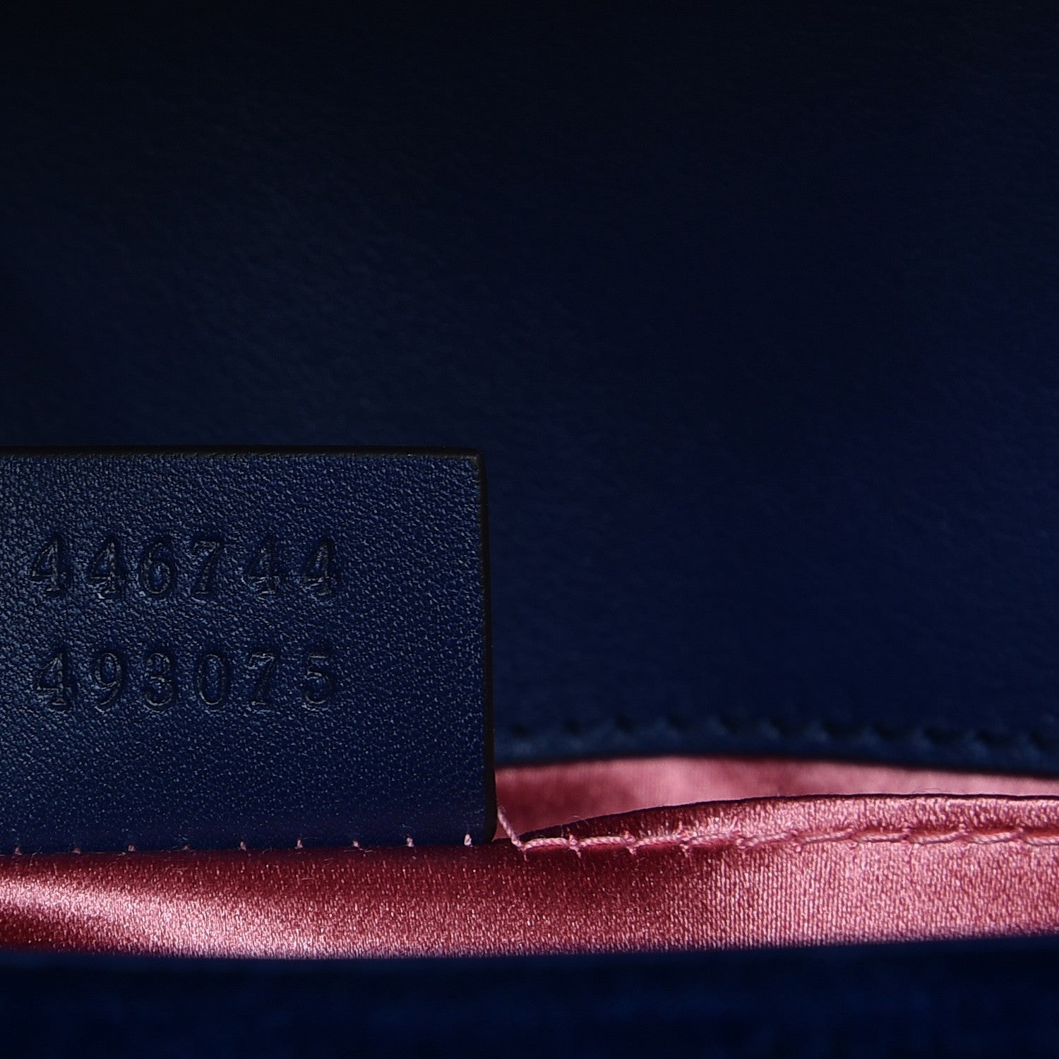 Gucci Velvet Matelasse Embroidered Mini GG Marmont Shoulder Bag Cobalt Blue 7 of 7