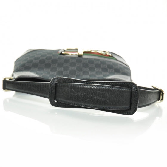 Gucci Monogram Web Hasler Hobo Black 5 of 9